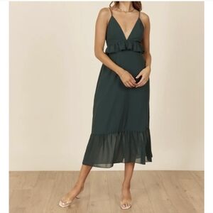 Park & Fifth Sinclair dress, XS, hunter green